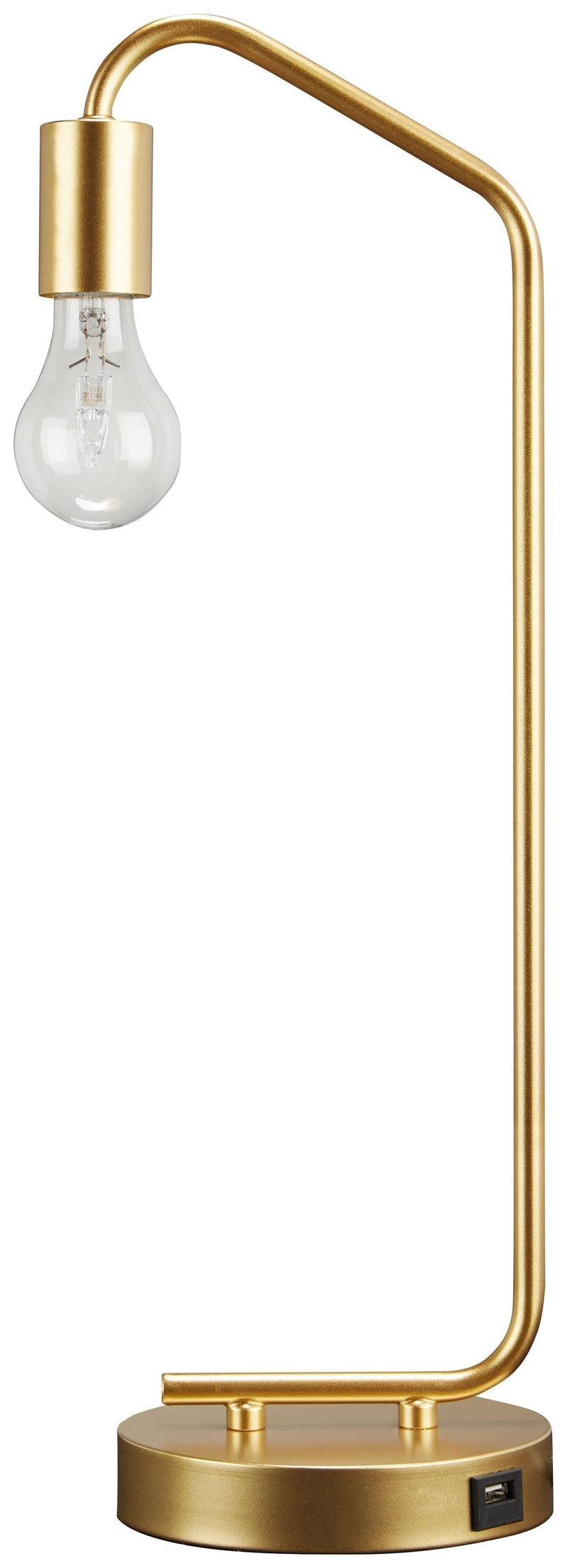Covybend - Gold - Metal Desk Lamp (1/cn)-Washburn's Home Furnishings