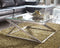 Coylin - Brushed Nickel Finish - Square Cocktail Table-Washburn's Home Furnishings