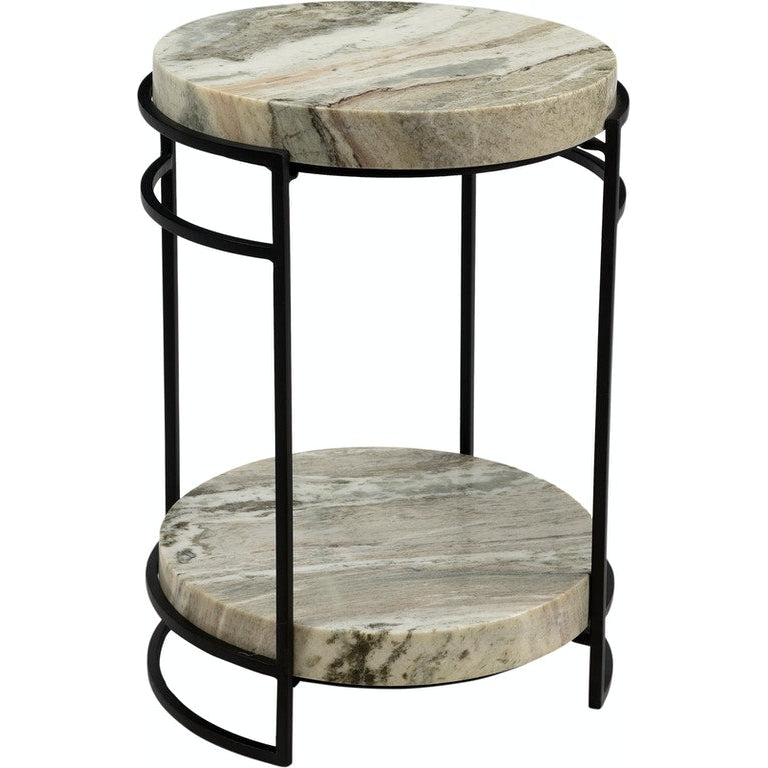 Crestview Collection Harvey Marble Side Table-Washburn's Home Furnishings