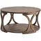 Crestview Collection Hawthorne Estate Textured Round Cocktail Table-Washburn's Home Furnishings