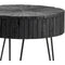 Crestview Drummond Round Wood & Metal End Table-Washburn's Home Furnishings