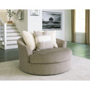 Creswell - Stone - Oversized Swivel Accent Chair-Washburn's Home Furnishings