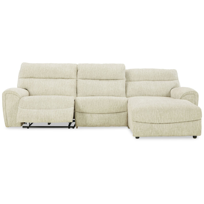 Critic's Corner - Parchment - Left Arm Facing Zero Power Recliner 3 Pc Sectional-Washburn's Home Furnishings