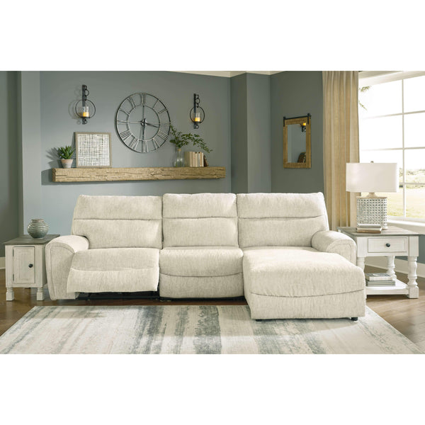 Critic's Corner - Parchment - Left Arm Facing Zero Power Recliner 3 Pc Sectional-Washburn's Home Furnishings