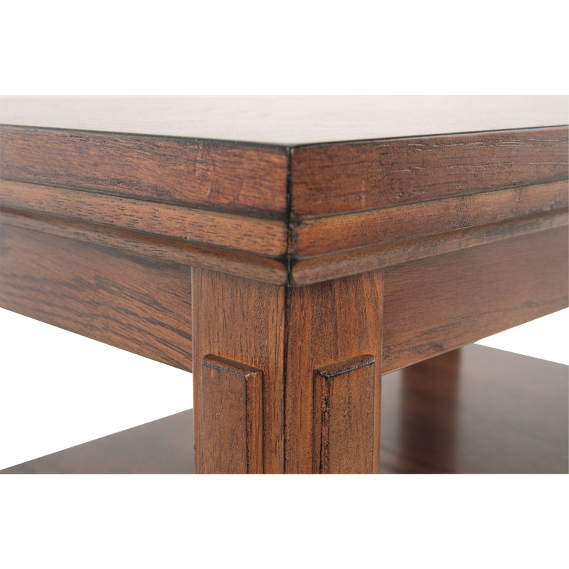 Cross Island - Medium Brown - Chair Side End Table-Washburn's Home Furnishings