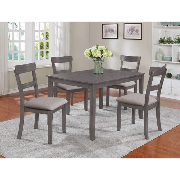 Crown Mark Henderson Dining Table Set with 4 chairs-Washburn's Home Furnishings