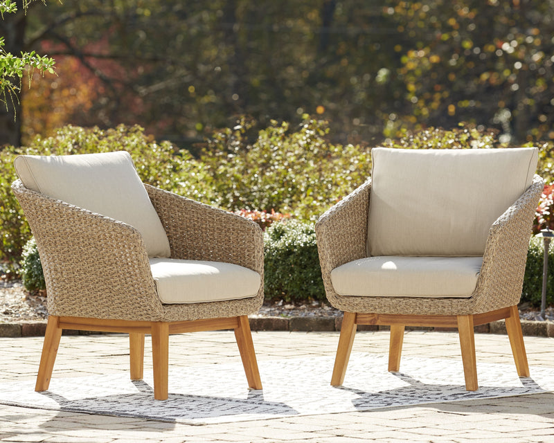 Crystal - Beige - Lounge Chair W/cushion (2/cn)-Washburn's Home Furnishings