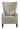 Curved Arm High Back Accent Chair - Beige-Washburn's Home Furnishings