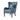 Curved Arm Upholstered Accent Chair - Blue-Washburn's Home Furnishings