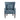 Curved Arm Upholstered Accent Chair - Blue-Washburn's Home Furnishings