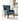 Curved Arm Upholstered Accent Chair - Blue-Washburn's Home Furnishings
