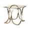 Curved X-shaped End Table - Pearl Silver-Washburn's Home Furnishings