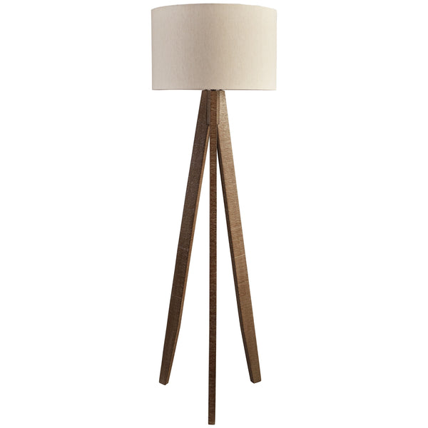 Dallson - Dark Gray - Wood Floor Lamp (1/cn)-Washburn's Home Furnishings