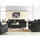 Darcy - Black - Loveseat-Washburn's Home Furnishings