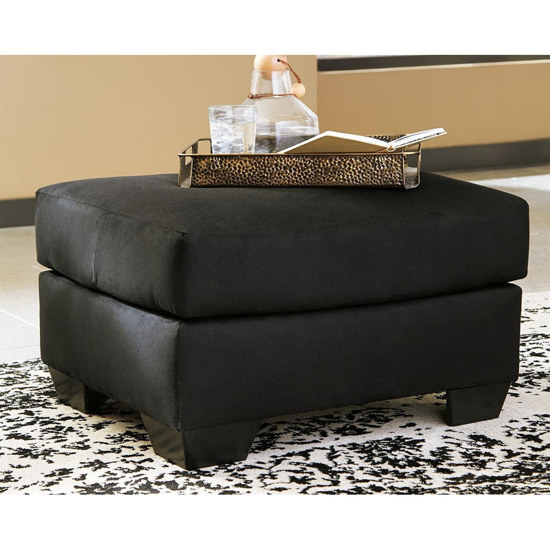 Darcy - Black - Ottoman-Washburn's Home Furnishings