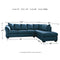 Darcy - Blue - Left Arm Facing Sofa, Right Arm Facing Corner Chaise Sectional-Washburn's Home Furnishings