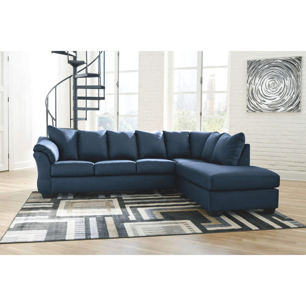 Darcy - Blue - Left Arm Facing Sofa, Right Arm Facing Corner Chaise Sectional-Washburn's Home Furnishings