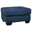 Darcy - Blue - Ottoman-Washburn's Home Furnishings