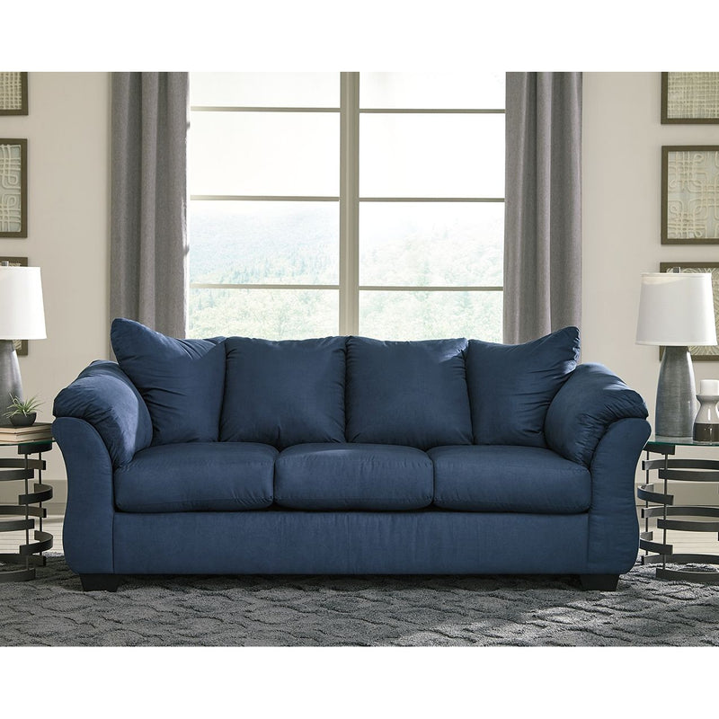 Darcy - Blue - Sofa-Washburn's Home Furnishings