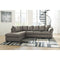 Darcy - Cobblestone - Left Arm Facing Chaise 2 Pc Sectional-Washburn's Home Furnishings