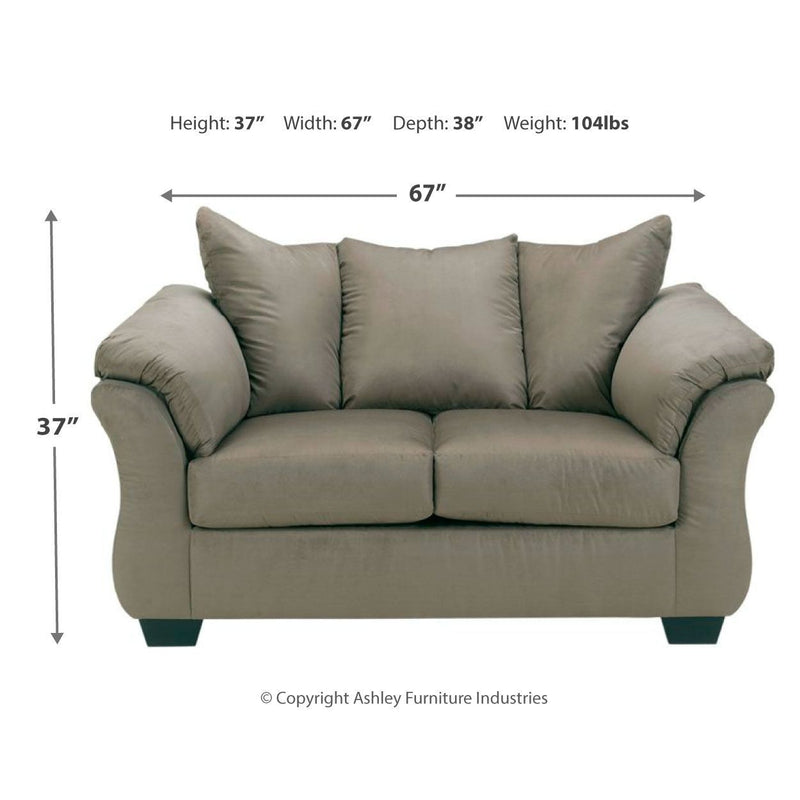 Darcy - Dark Gray - Loveseat-Washburn's Home Furnishings