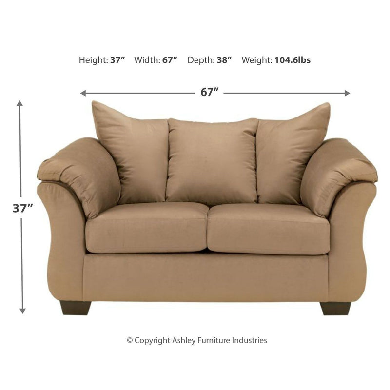 Darcy - Light Brown - Loveseat-Washburn's Home Furnishings