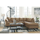 Darcy - Mocha - Left Arm Facing Sofa 2 Pc Sectional-Washburn's Home Furnishings