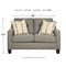 Daylon - Graphite - Loveseat-Washburn's Home Furnishings