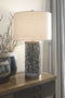 Dayo - Gray/gold Finish - Metal Table Lamp (1/cn)-Washburn's Home Furnishings