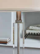 Deccalen - Clear/silver Finish - Crystal Table Lamp (1/cn)-Washburn's Home Furnishings