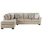 Decelle - Putty - Left Arm Facing Chaise 2 Pc Sectional-Washburn's Home Furnishings