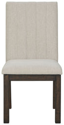 Dellbeck - Beige - Dining Uph Side Chair (2/cn)-Washburn's Home Furnishings