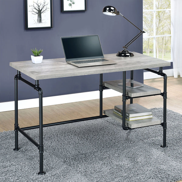 Delray - Writing Desk - Pearl Silver-Washburn's Home Furnishings