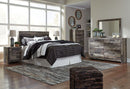 Derekson - Multi Gray - Queen Panel Headboard With Bolt On Bed Frame-Washburn's Home Furnishings