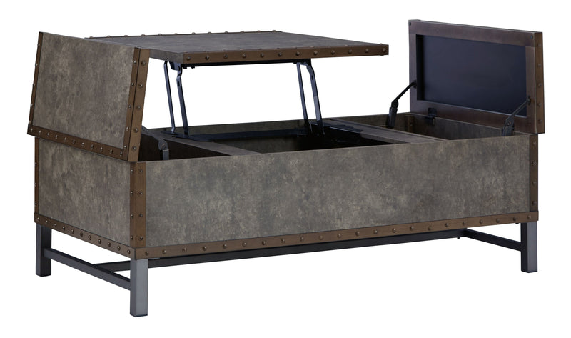 Derrylin - Brown - Lift Top Cocktail Table-Washburn's Home Furnishings