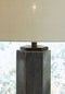 Dirkton - Antique Pewter Finish - Metal Table Lamp (1/cn)-Washburn's Home Furnishings