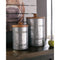Divakar - Antique Gray - Jar Set (2/cn)-Washburn's Home Furnishings