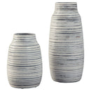 Donaver - Gray/white - Vase Set (2/cn)-Washburn's Home Furnishings