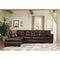 Donlen - Chocolate - Left Arm Facing Chaise 2 Pc Sectional-Washburn's Home Furnishings