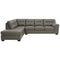 Donlen - Gray - Left Arm Facing Chaise 2 Pc Sectional-Washburn's Home Furnishings