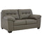 Donlen - Gray - Loveseat-Washburn's Home Furnishings