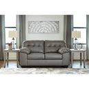 Donlen - Gray - Loveseat-Washburn's Home Furnishings