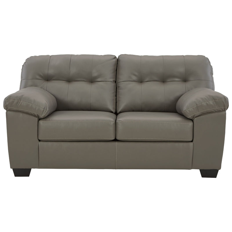 Donlen - Gray - Loveseat-Washburn's Home Furnishings