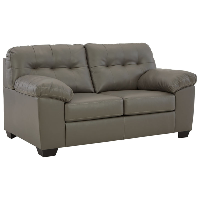 Donlen - Gray - Loveseat-Washburn's Home Furnishings