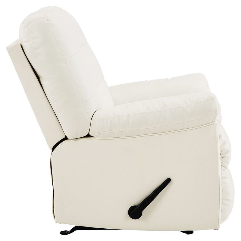 Donlen - White - Rocker Recliner-Washburn's Home Furnishings