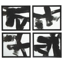 Doro - Black/white - Wall Art Set (4/cn)-Washburn's Home Furnishings