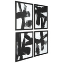 Doro - Black/white - Wall Art Set (4/cn)-Washburn's Home Furnishings