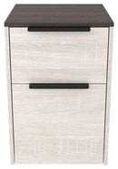 Dorrinson - White / Black / Gray - File Cabinet-Washburn's Home Furnishings