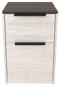 Dorrinson - White / Black / Gray - File Cabinet-Washburn's Home Furnishings