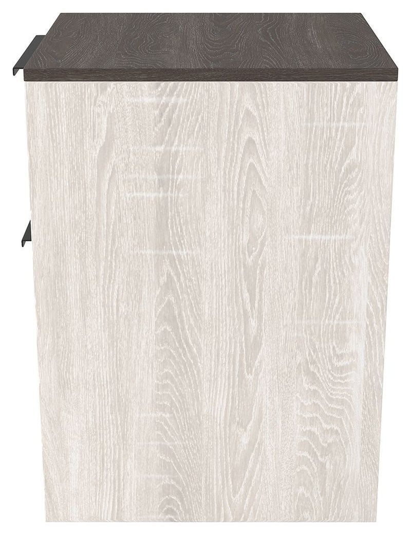 Dorrinson - White / Black / Gray - File Cabinet-Washburn's Home Furnishings